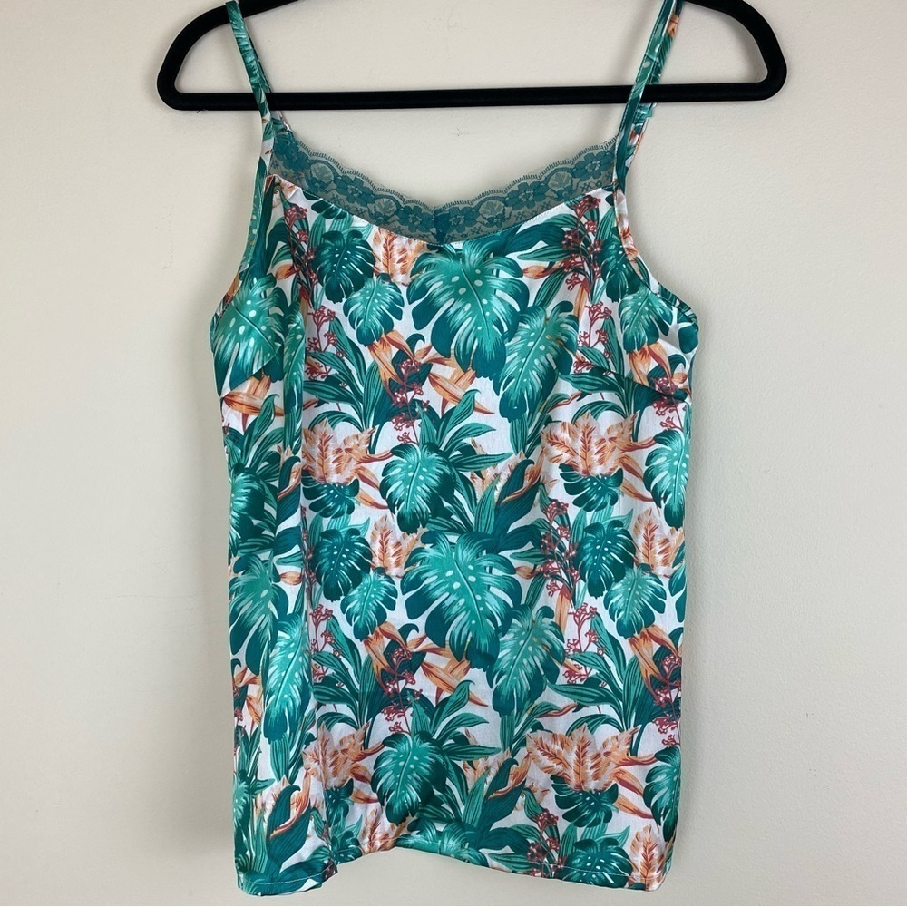 Tabitha Webb Slip Satin Lace Sleepwear Tank Top XS